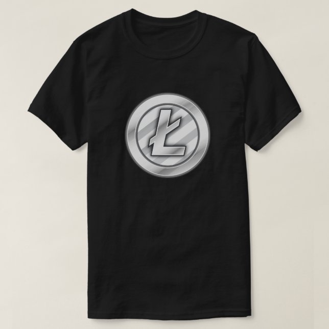 Litecoin (LTC) Crypto currency T-Shirt (Design Front)