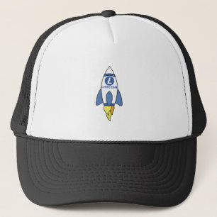 Litecoin To The Moon Rocket Trucker Hat
