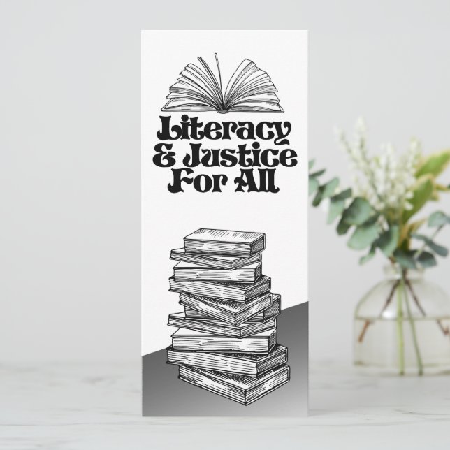 Literacy and Justice For All Bookmark Save The Date (Standing Front)
