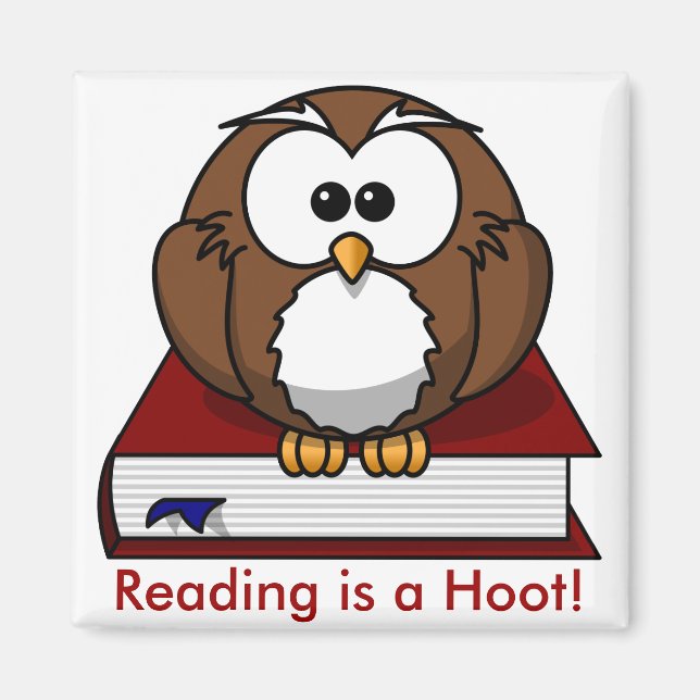 Literacy Awareness: Reading is a Hoot Magnet (Front)