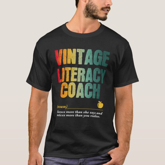 Literacy Coach Appreciation Week Back to School  2 T-Shirt (Front)