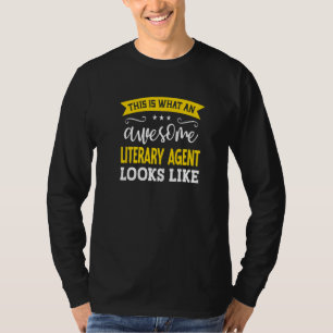 Literary Agent Job Title Employee Worker Literary T-Shirt