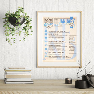 Literary Calendar January Poster