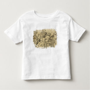 Literary Characters Assembled Around the Medallion Toddler T-Shirt
