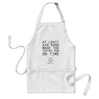Literary Genius: Ayn Rand Trains Standard Apron