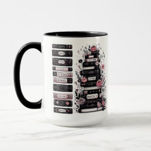 Literary Lover Ceramic Mug, Crime Fiction Romance  Mug
