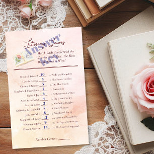 Literary Lovers Bridal Shower Game Answer Key