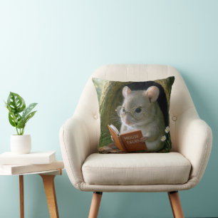 Literary Mouse In a Cosy Tree Hole Cushion