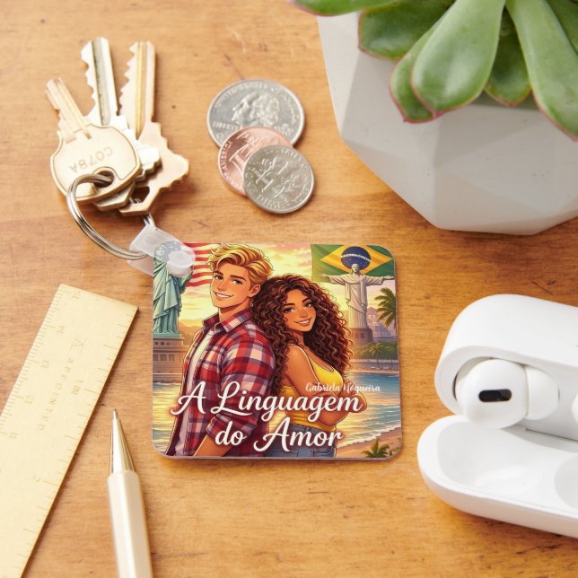 literary romantic keychain The Language of Love (Desk)