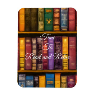 Literary Treasures - Classic Old Books Magnet