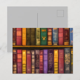 Literary Treasures - Classic Old Books Postcard