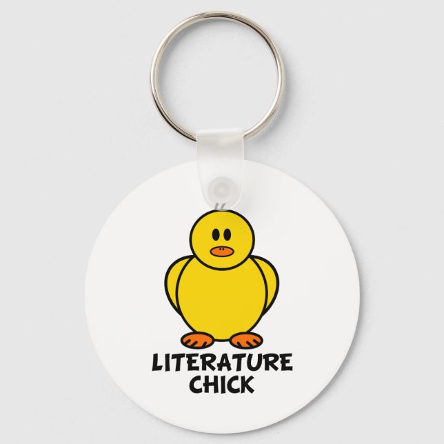 Literature Chick Key Ring (Front)