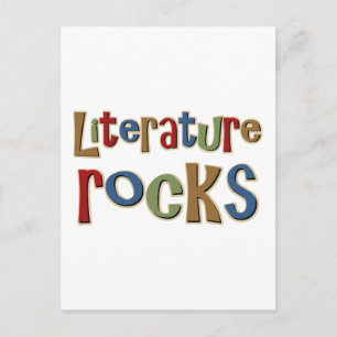 Literature Rocks Postcard