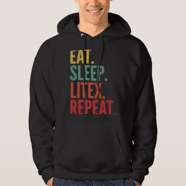 Litex Crypto Eat Sleep Litex Repeat Hoodie (Front)