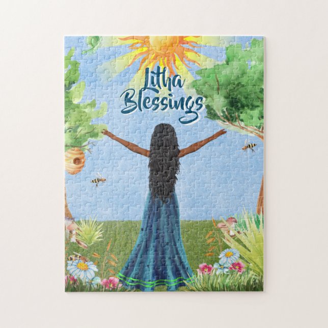 Litha Summer Solstice Blessings Jigsaw Puzzle (Vertical)