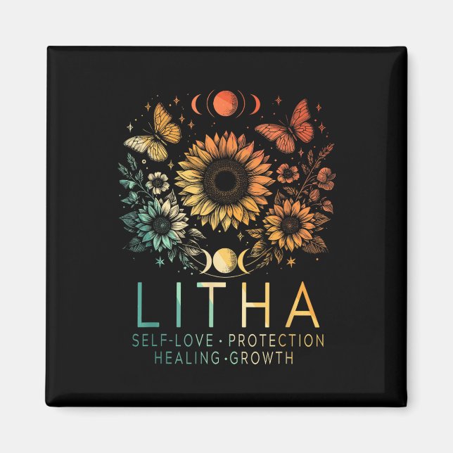 Litha Summer Solstice Midsummer Wheel Of The Year  Magnet (Front)