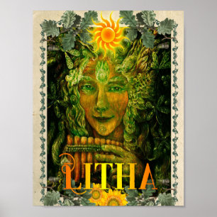 LITHA, SUMMER SOLSTICE WICCAN SABBAT POSTER
