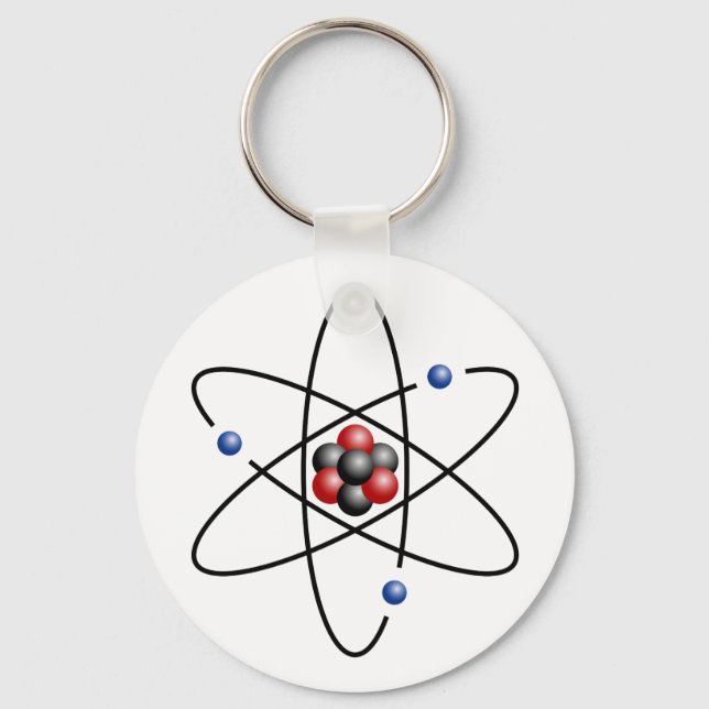 Lithium Atom Chemical Element Li Atomic Number 3 Key Ring (Front)