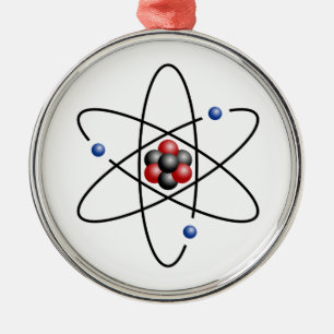 Lithium Atom Chemical Element Li Atomic Number 3 Metal Ornament