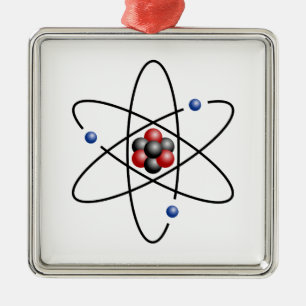 Lithium Atom Chemical Element Li Atomic Number 3 Metal Ornament