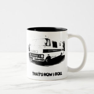 Litho Travco, That's How I Roll Two-Tone Coffee Mug