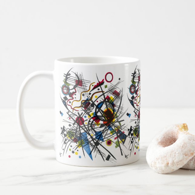 Lithograph for Vierte Bauhausmappe by Kandinsky Coffee Mug (With Donut)