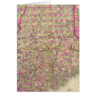 Lithographed Map of Maine