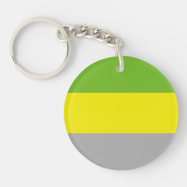 Lithromantic Pride Flag Key Ring (Front)