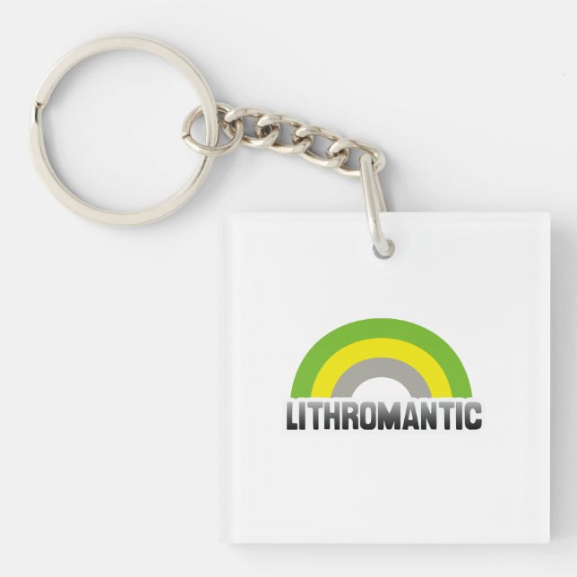 Lithromantic Pride Key Ring (Front)