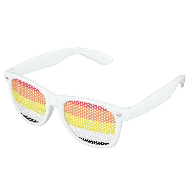 Lithsexual Pride Flag Retro Sunglasses (Angled)