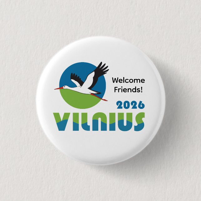 Lithuania 2026 International Convention Pin (Front)
