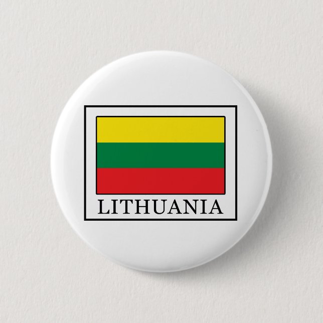 Lithuania 6 Cm Round Badge (Front)
