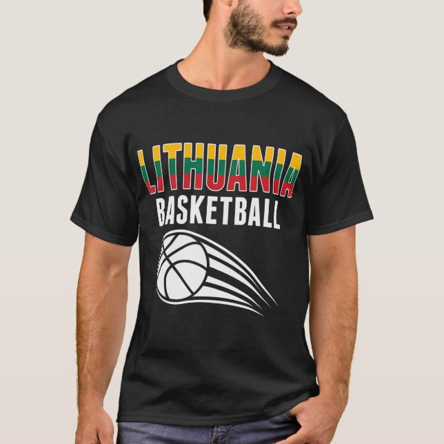 Lithuania Basketball Lovers Jersey - Lithuanian Sp T-Shirt (Front)