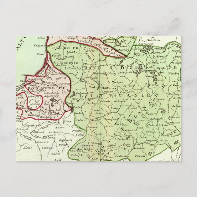 Lithuania, Belarus Postcard (Front)