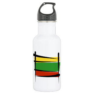 Lithuania Brush Flag 532 Ml Water Bottle