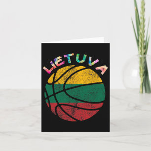 Lithuania Bysketbyll Tie-dye Lietuva Bysketbyll Li Card