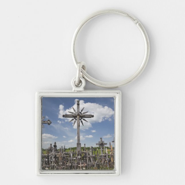 Lithuania, Central Lithuania, Siauliai, Hill 7 Key Ring (Front)