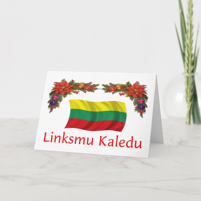 Lithuania Christmas Holiday Card (Front)