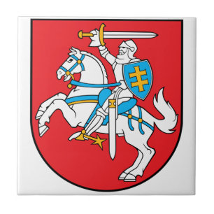 Lithuania Coat Of Arms Ceramic Tile