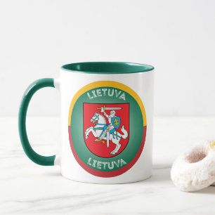 Lithuania Coat of Arms (Vytis) Circle Shape Mug