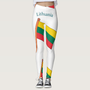 Lithuania Country Flag Thunder_Cove Leggings