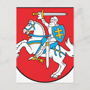 Lithuania Emblem - Coat of arms - Lietuvos Herbas Postcard