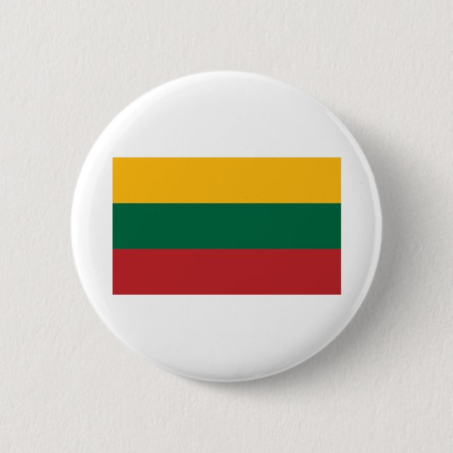 Lithuania Flag 6 Cm Round Badge (Front)