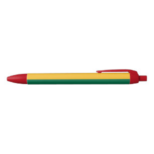 Lithuania Flag Black Ink Pen