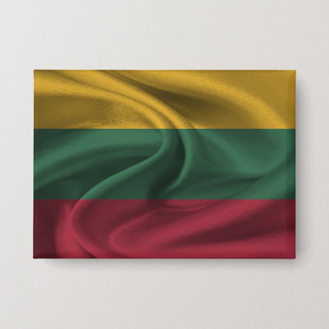 Lithuania Flag Button (Front)