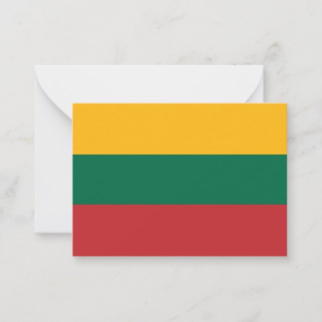 Lithuania flag card (Front)