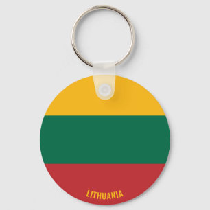 Lithuania Flag Charming Patriotic Key Ring