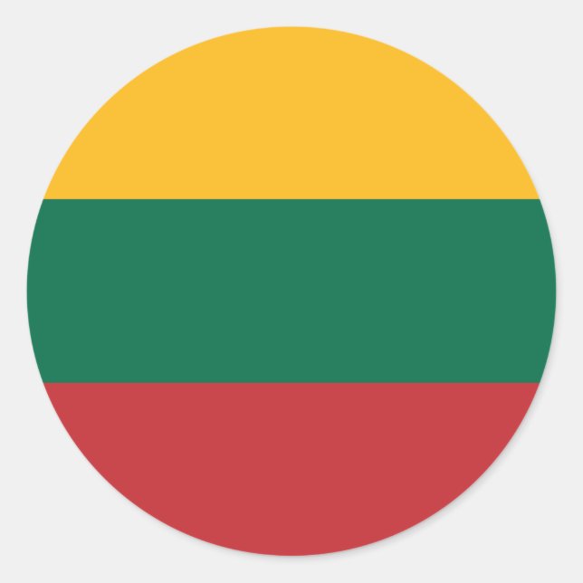 Lithuania Flag Classic Round Sticker (Front)