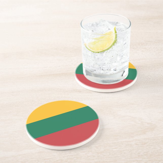 Lithuania flag coaster (Side)