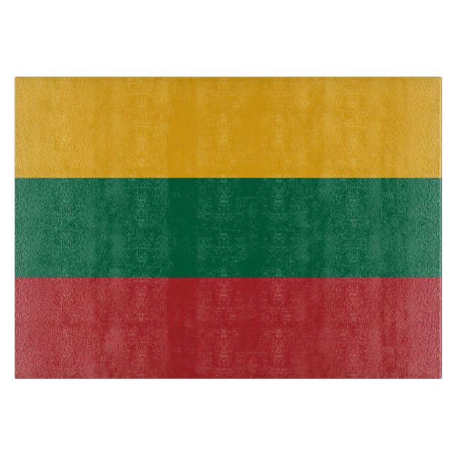 Lithuania flag cutting board (Front)